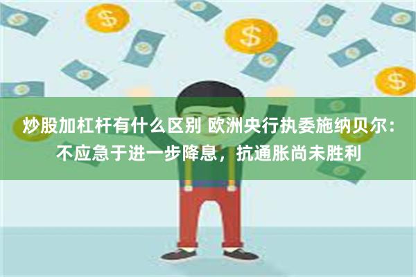 炒股加杠杆有什么区别 欧洲央行执委施纳贝尔：不应急于进一步降息，抗通胀尚未胜利