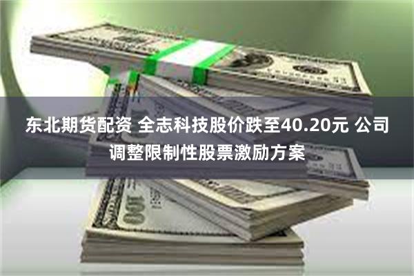 东北期货配资 全志科技股价跌至40.20元 公司调整限制性股