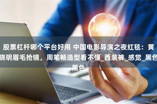 股票杠杆哪个平台好用 中国电影导演之夜红毯：黄晓明眉毛抢镜，
