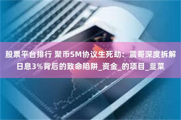 股票平台排行 聚币5M协议生死劫：震哥深度拆解日息3%背后的